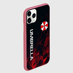 Чехол iPhone 11 Pro матовый UMBRELLA CORP, цвет: 3D-малиновый — фото 2