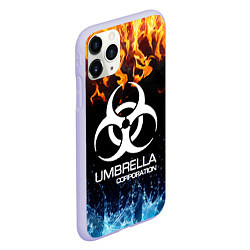 Чехол iPhone 11 Pro матовый UMBRELLA CORPORATION, цвет: 3D-светло-сиреневый — фото 2