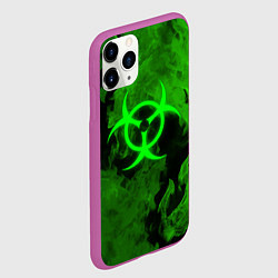 Чехол iPhone 11 Pro матовый BIOHAZARD, цвет: 3D-фиолетовый — фото 2