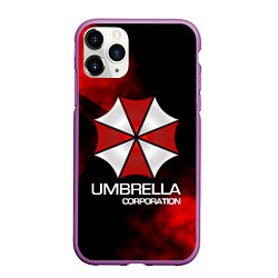 Чехол iPhone 11 Pro матовый UMBRELLA CORP, цвет: 3D-фиолетовый