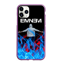 Чехол iPhone 11 Pro матовый EMINEM, цвет: 3D-фиолетовый