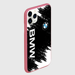 Чехол iPhone 11 Pro матовый BMW, цвет: 3D-малиновый — фото 2