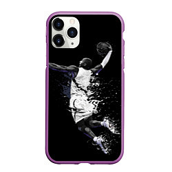 Чехол iPhone 11 Pro матовый KOBE BRYANT, цвет: 3D-фиолетовый