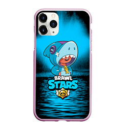 Чехол iPhone 11 Pro матовый Brawl stars leon shark, цвет: 3D-розовый