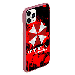 Чехол iPhone 11 Pro матовый UMBRELLA CORP, цвет: 3D-малиновый — фото 2