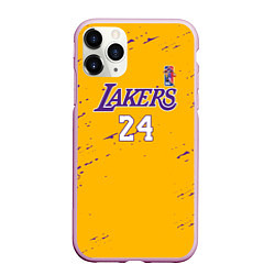 Чехол iPhone 11 Pro матовый KOBE BRYANT, цвет: 3D-розовый