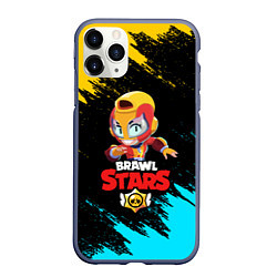 Чехол iPhone 11 Pro матовый BRAWL STARS MAX, цвет: 3D-серый