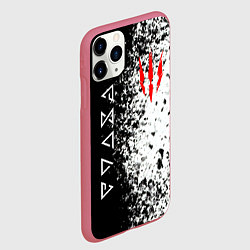 Чехол iPhone 11 Pro матовый THE WITCHER, цвет: 3D-малиновый — фото 2