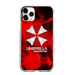 Чехол iPhone 11 Pro матовый UMBRELLA CORP, цвет: 3D-белый