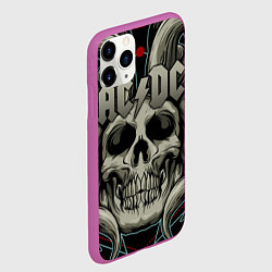 Чехол iPhone 11 Pro матовый ACDC, цвет: 3D-фиолетовый — фото 2