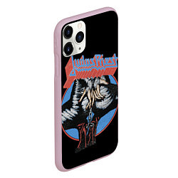 Чехол iPhone 11 Pro матовый Judas Priest, цвет: 3D-розовый — фото 2