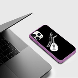 Чехол iPhone 11 Pro матовый Ведьмаку Заплатите, цвет: 3D-фиолетовый — фото 2