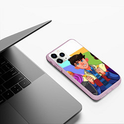 Чехол iPhone 11 Pro матовый Отис, цвет: 3D-розовый — фото 2