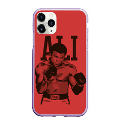 Чехол iPhone 11 Pro матовый Ali, цвет: 3D-светло-сиреневый