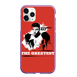 Чехол iPhone 11 Pro матовый The Greatest, цвет: 3D-фиолетовый