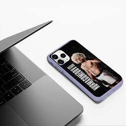 Чехол iPhone 11 Pro матовый Хабиб Нурмагомедов, цвет: 3D-светло-сиреневый — фото 2