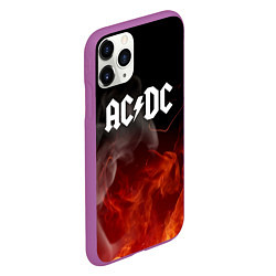 Чехол iPhone 11 Pro матовый AC DC, цвет: 3D-фиолетовый — фото 2