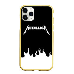 Чехол iPhone 11 Pro матовый METALLICA, цвет: 3D-желтый