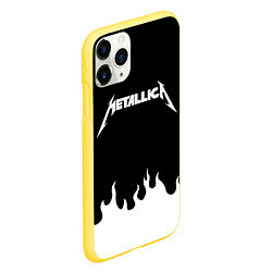 Чехол iPhone 11 Pro матовый METALLICA, цвет: 3D-желтый — фото 2