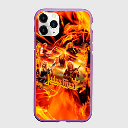 Чехол iPhone 11 Pro матовый Judas Priest, цвет: 3D-фиолетовый