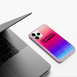 Чехол iPhone 11 Pro матовый TWITCH, цвет: 3D-розовый — фото 2