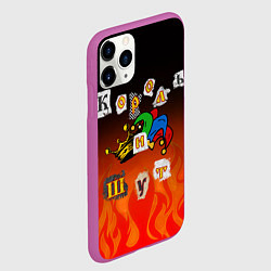 Чехол iPhone 11 Pro матовый Король и Шут, цвет: 3D-фиолетовый — фото 2