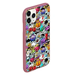Чехол iPhone 11 Pro матовый Stickerboom, цвет: 3D-малиновый — фото 2