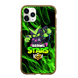 Чехол iPhone 11 Pro матовый BRAWL STARS VIRUS 8-BIT, цвет: 3D-коричневый