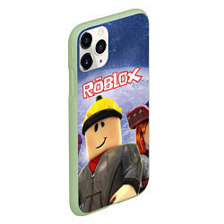 Чехол iPhone 11 Pro матовый ROBLOX, цвет: 3D-салатовый — фото 2