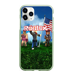 Чехол iPhone 11 Pro матовый ROBLOX, цвет: 3D-салатовый