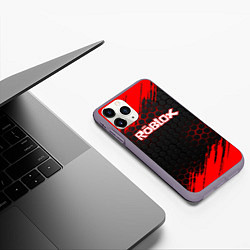 Чехол iPhone 11 Pro матовый ROBLOX, цвет: 3D-серый — фото 2