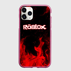 Чехол iPhone 11 Pro матовый ROBLOX, цвет: 3D-малиновый