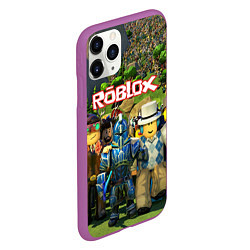 Чехол iPhone 11 Pro матовый ROBLOX, цвет: 3D-фиолетовый — фото 2