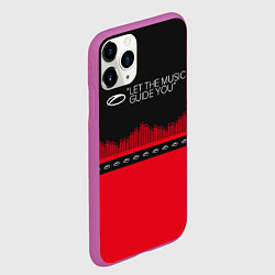 Чехол iPhone 11 Pro матовый ASOT Let The Music Guide You, цвет: 3D-фиолетовый — фото 2