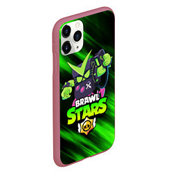 Чехол iPhone 11 Pro матовый BRAWL STARS VIRUS 8-BIT, цвет: 3D-малиновый — фото 2