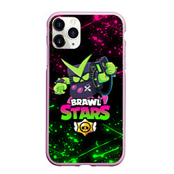 Чехол iPhone 11 Pro матовый BRAWL STARS VIRUS 8-BIT, цвет: 3D-розовый