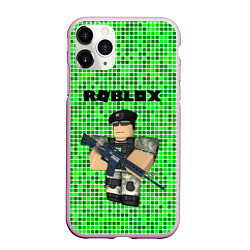 Чехол iPhone 11 Pro матовый Roblox, цвет: 3D-розовый