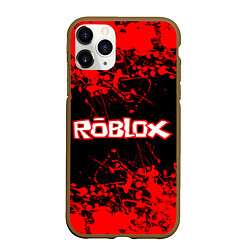Чехол iPhone 11 Pro матовый Roblox, цвет: 3D-коричневый