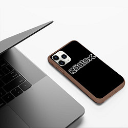 Чехол iPhone 11 Pro матовый Roblox, цвет: 3D-коричневый — фото 2