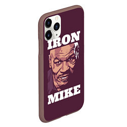 Чехол iPhone 11 Pro матовый Mike Tyson, цвет: 3D-коричневый — фото 2