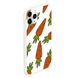 Чехол iPhone 11 Pro матовый Морковь, цвет: 3D-белый — фото 2
