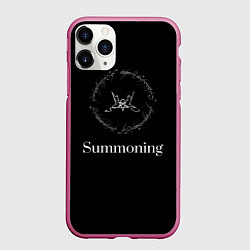 Чехол iPhone 11 Pro матовый Summoning, цвет: 3D-малиновый