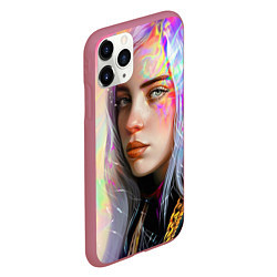 Чехол iPhone 11 Pro матовый Billie Pinky Wave, цвет: 3D-малиновый — фото 2