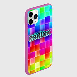 Чехол iPhone 11 Pro матовый Роблокс, цвет: 3D-фиолетовый — фото 2