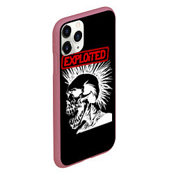 Чехол iPhone 11 Pro матовый The Exploited, цвет: 3D-малиновый — фото 2