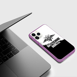 Чехол iPhone 11 Pro матовый Внутренние Войска, цвет: 3D-фиолетовый — фото 2