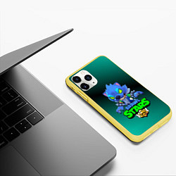 Чехол iPhone 11 Pro матовый Brawl stars, цвет: 3D-желтый — фото 2