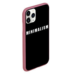 Чехол iPhone 11 Pro матовый Minimalism, цвет: 3D-малиновый — фото 2