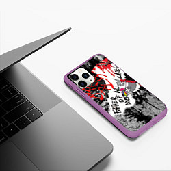 Чехол iPhone 11 Pro матовый Green Day - Father of All MF, цвет: 3D-фиолетовый — фото 2