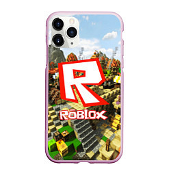 Чехол iPhone 11 Pro матовый ROBLOX, цвет: 3D-розовый